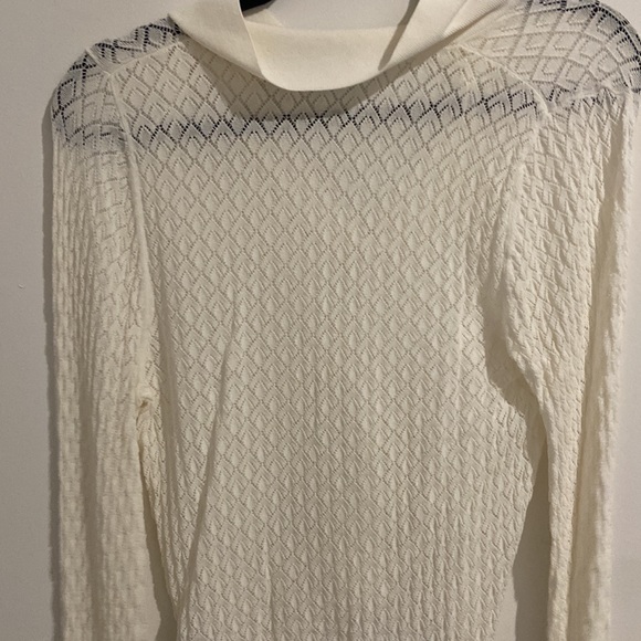 Zara eyelet long sleeve collared button down - Picture 3 of 3